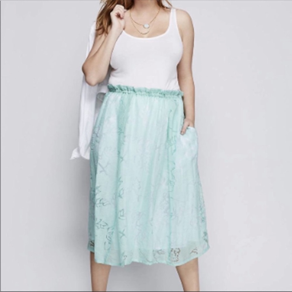 Lane Bryant Floral Skirt